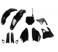 Ufo Yamaha Yz 125/250 1996-1999 Yakit294f-001 Fork Protectors & Plastics Kit Noir