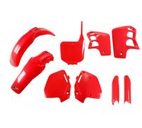 Ufo Honda Cr 500 1995-2000 Hokit089f-067 Fork Protectors & Plastics Kit Rouge