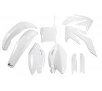 Ufo Honda Crf 250r 2004-2005 Hokit104f-041 Fork Protectors & Plastics Kit Blanc