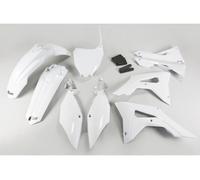 Ufo Honda Crf 250r/450r 2018-2021 With Airbox Covers Hokit123-041 Plastics Kit Blanc