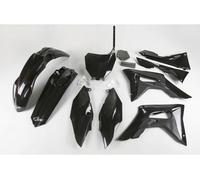 Ufo Honda Crf 250r/450r 2018-2021 With Airbox Covers Hokit123-001 Plastics Kit Noir