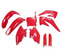 Ufo Honda Crf 450r 2004-2004 Hokit107f-070 Fork Protectors & Plastics Kit Rouge