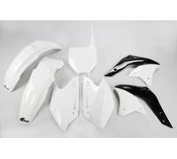 Ufo Kawasaki Kxf 250 2006-2006 Kakit204-047 Plastics Kit Blanc