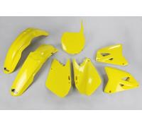 kit plastique carènes Suzuki RM 125 - 250 2001 - 2005 Ufo Plast jaune