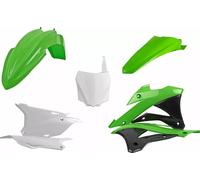 Kit plastique carènes vertes Polisport Kawasaki Kx 85-100 90696