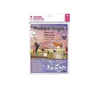 Kit plastique dingue 6 porte-clés chevaux
