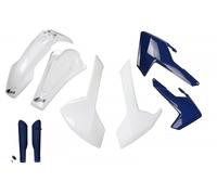 Ufo Husqvarna Te 150 17-19 Hukit618f@999 Plastics Kit Blanc,Bleu
