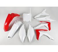 Ufo Honda Crf 250r/450r 2014-2017 With Airbox Cov. Usa Hokit122-999 Plastics Kit Blanc