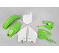 KIT PLASTIQUE KAWASAKI KX 85 '01-'13 COULEUR OEM (VERT/BLANC) (KX85