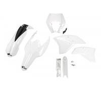 Ufo Ktm Exc 125 09 Ktkit520f@047 Plastics Kit Blanc
