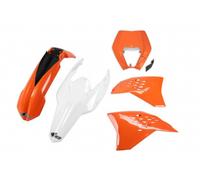 Ufo Ktm Exc/exc-f 2011-2011 With Headlight Ktkit520-999w Plastics Kit Orange