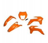KIT PLASTIQUE KTM EXC/EXCF '14-'16 AVEC COUVERCLE DE LAMPE ORANGE (KT5