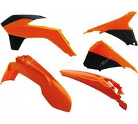 Kit plastique Racetech couleur d'origine orange adaptable sur KTM EXC/EXC-F 125 et +