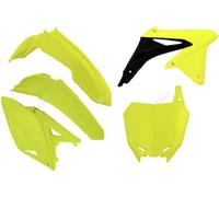 Kit plastique Racetech jaune néon adaptable sur Suzuki RM-Z250