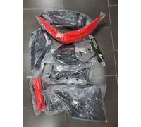 kit plastique UFO gris rouge HONDA CRF450 2017 à 2020 / CRF250 2018 à 2021