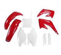 Ufo Honda Cr 125/250 2004-2004 Hokit102f-999 Fork Protectors & Plastics Kit Rouge