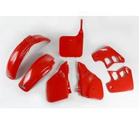 Kit Plastiques Carénages Honda CR 250 1988 - 1989 Rouge Ufo Époque Vintage