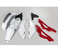 KIT PLASTIQUE HUSQVARNA CR 125 '09-'13 COULEUR OEM (BLANC/ROUGE/NOIR)