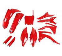Ufo Honda Crf 250r/450r 2014-2017 With Airbox Cover Eu Hokit121f-070 Fork Protectors & Plastics Kit Rouge