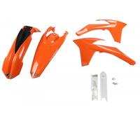 Ufo Ktm Exc/exc-f 2012-2013 Ktkit513f-999 Fork Protectors & Plastics Kit Orange