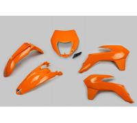 Ufo Ktm Exc/exc-f 2014-2016 With Headlight Ktkit524-127 Plastics Kit Orange