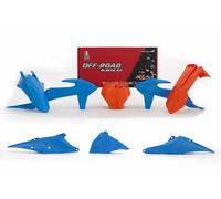 Kit plastiques Racetech vintage bleu/orange
