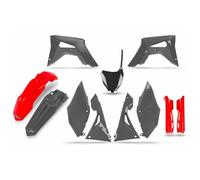 Kit plastiques UFO rouge/gris - Honda