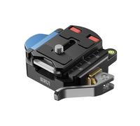 Kit Plateau et Base de Serrage Rapide SIRUI QC-55-Plaque de Libération Rapide 55 mm avec Filetage 1/4" et 3/8", Adaptateur pour Trépied, Monopode, Appareil Photo et Stabilisateur