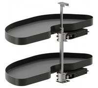 Kit plateaux de meuble d'angle Cornerstone maxx Planero anthracite - largeur 600 - montage à gauche Vauth Sagel