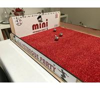 Kit Pliant de Mini Pétanque de Table (Sac à Dos) (Tapis Rouge)