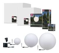Kit Plug & Shine Objet lumineux LED Globe IP44 3000K 6,5W 21VA Blanc Blanc