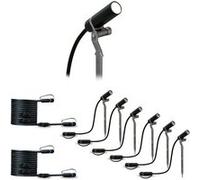 Kit Plug & Shine Projecteur de jardin LED Plantini Kit de 6 IP65 rond 21mm 3000K 6x1,4W 6x90lm 230/24V 45° Anthracite Aluminium Anthracite