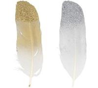 Kit plume dorée + plume argentée Argent G