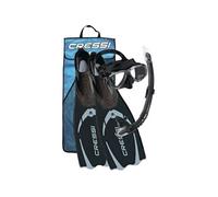 Cressi Mixte Kit de randonnée aquatique, Noir/Argent, 45/46