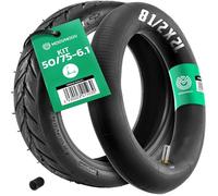Kit Pneu 50/75-6.1 & Chambre à air 8 1/2 x 2L avec Valve Droite - pour Trottinette Wispeed T850 / T855 Pro - Air Renforcé 8.5 pouces