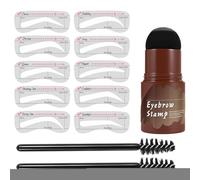 Kit pochoir à sourcils - Kit de pochoir à sourcils imperméable, poudre de