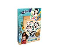 Kit Pochoirs Blopens Lansay Tropi-Cool Vaiana - 7 Pochoirs, 6 Mini Blopens, Boîte 26 X 17 X 5 Cm