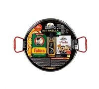 Kit poêle à paella + tondeuse avec azafran + huile olive vierge extra + riz