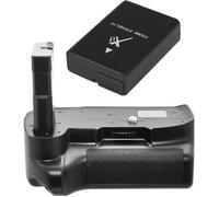 Kit Poignée d'Alimentation Grip + Batterie Li-Ion EN-EL14 Nikon pour Nikon D3100/D3200/D3300 Digital SLR Cameras (Noir)