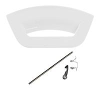 Kit poignée de porte de machine à laver Hotpoint Futura - Levier de rechange en plastique blanc - Compatible avec WMXTF942PUKR WMXTF942PUK WMFUG863PUK WMFUG942PUK - Remplace C00507932 C00285747