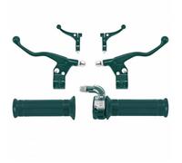 Kit poignée mini Targa vert foncé kaki cocotte/levier Lusito pour mobylette
