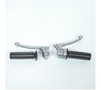 Kit poignée vintage levier boule gris pour mobylette cyclomoteur cyclo mob Neuf