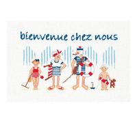 Kit point compté Le Bonheur des Dames "Beach Ready", 24x15cm, DIY