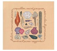 Kit point compté Le Bonheur des Dames "Coquillages", 12x12cm, DIY