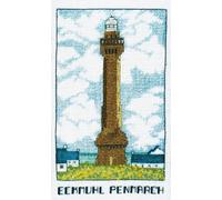 Kit point compté Le Bonheur des Dames "Phare Eckmuhl Penmarc'h", 10,5x17,5cm, DIY