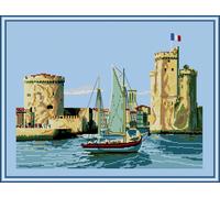 Kit Point Compté Le Port De La Rochelle 38x45 Cm