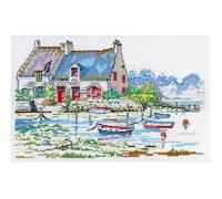 Kit Point Comptés - MARIE COEUR - Golfe du Morbihan - 30 x 35 cm - Fabriqué en France - 1 kit complet