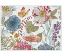 Kit Point De Croix Aquarelle Fleurs Champêtres