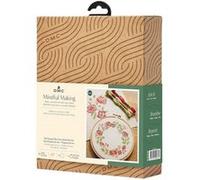 Kit point de croix - Broderie - DMC - Fragrance de rose - Tambour, fils, aiguilles Rose