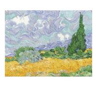 DMC Garn Kit point de croix Champs de blé avec cyprès de Van Gogh BL1067/71 National Gallery